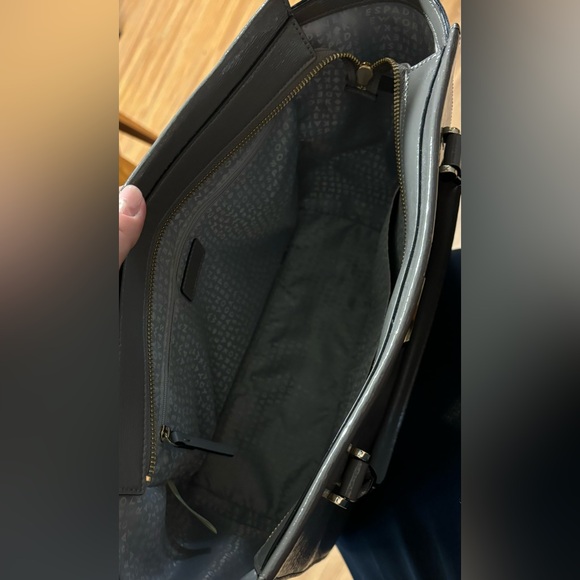 Kate Spade Women's Hare Gray Camryn Bixby Place Patent Leather Tote - Picture 5 of 8